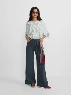 Silbon Camisas Y Blusas-Blusa chorreras rayas blanca Blanco