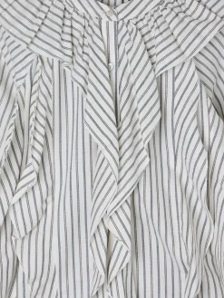 Silbon Camisas Y Blusas-Blusa chorreras rayas blanca Blanco