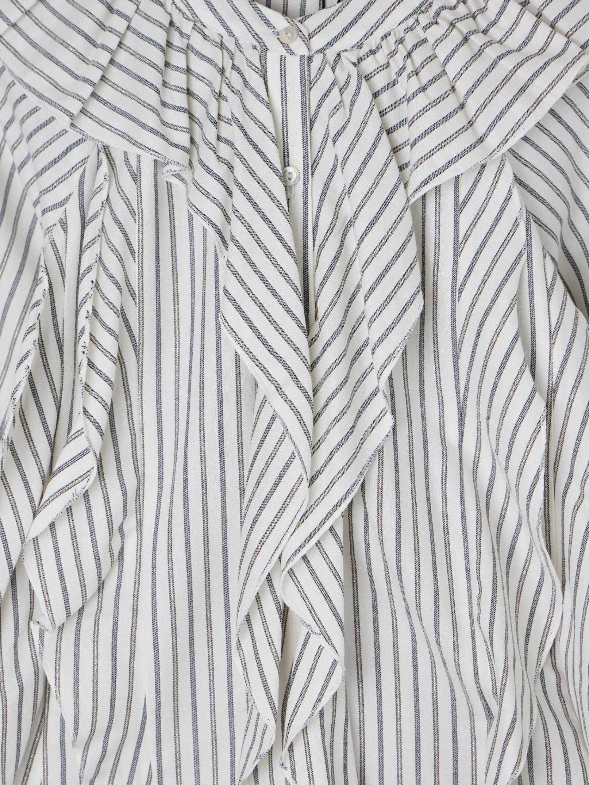 Silbon Camisas Y Blusas-Blusa chorreras rayas blanca Blanco
