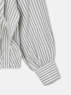 Silbon Camisas Y Blusas-Blusa chorreras rayas blanca Blanco