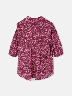 Silbon Camisas Y Blusas-Blusa manga corta estampado lurex Morados