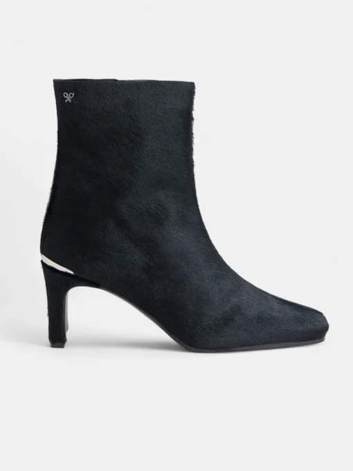 Silbon Calzado-Botin tacon pelo Negro