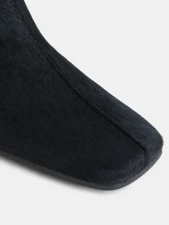 Silbon Calzado-Botin tacon pelo Negro