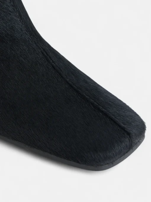 Silbon Calzado-Botin tacon pelo Negro