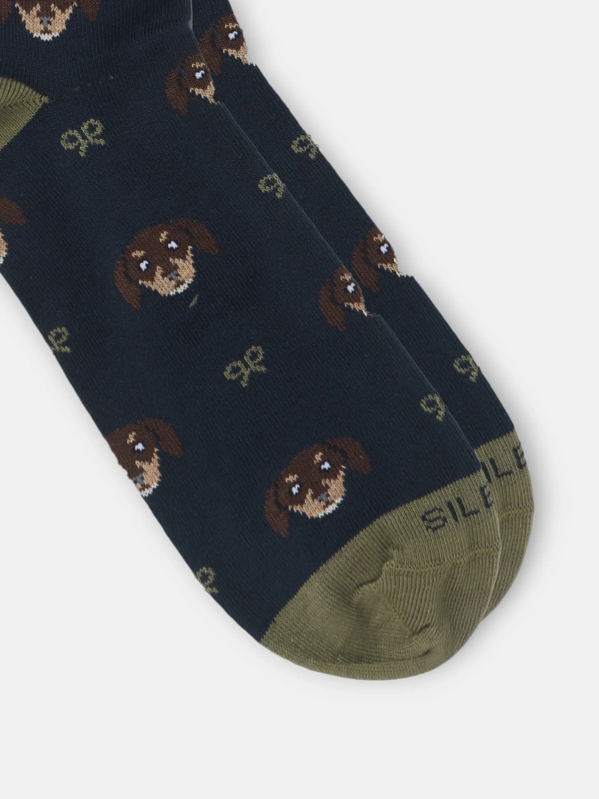 Silbon Complementos|Accesorios·Calcetines, Bóxer Y Pijamas-Calcetin dog raquetas azul marino Azul marino