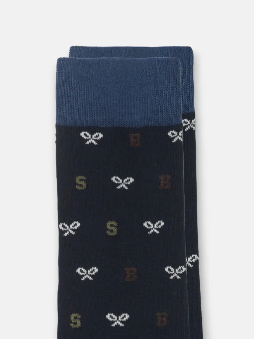 Silbon Accesorios·Calcetines, Bóxer Y Pijamas-Calcetin motivos letras azul marino Azul marino