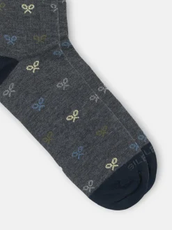 Silbon Accesorios·Calcetines, Bóxer Y Pijamas-Calcetin raquetas colores Gris