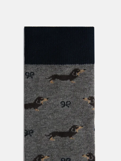 Silbon Accesorios·Calcetines, Bóxer Y Pijamas-Calcetin doggy Gris