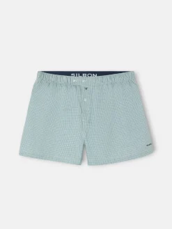 Silbon Accesorios·Calcetines, Bóxer Y Pijamas-Calzoncillo cuadros Verde