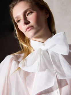 Silbon Camisas Y Blusas-Camisa CaprileX organza blanca Blanco