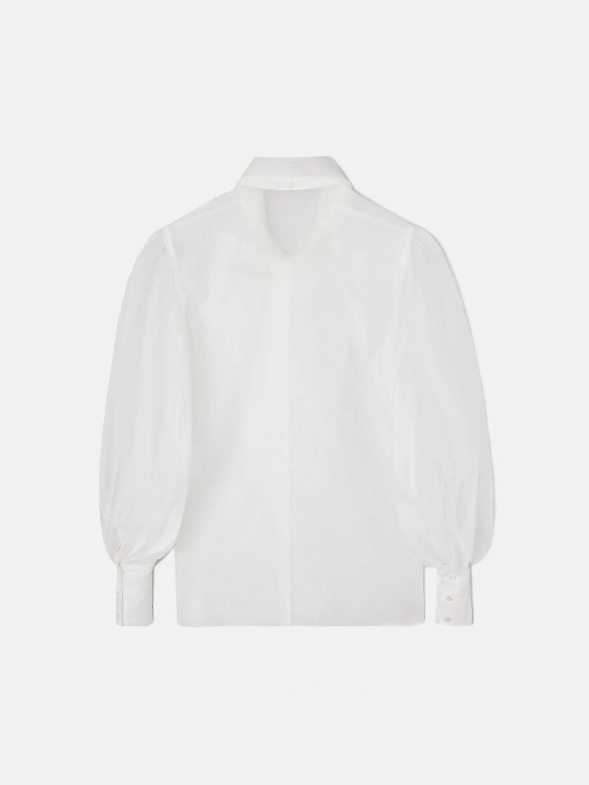 Silbon Camisas Y Blusas-Camisa CaprileX organza blanca Blanco
