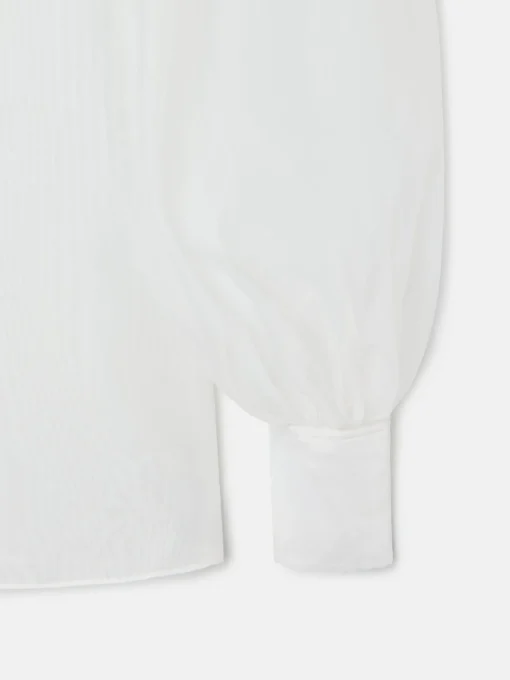 Silbon Camisas Y Blusas-Camisa CaprileX organza blanca Blanco