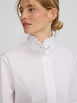 Silbon Camisas Y Blusas-Camisa detalle puño blanca Blanco