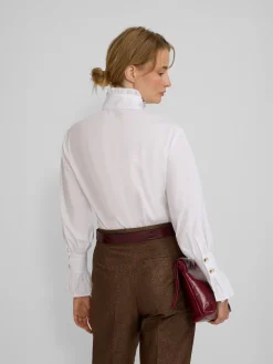 Silbon Camisas Y Blusas-Camisa detalle puño blanca Blanco