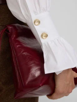 Silbon Camisas Y Blusas-Camisa detalle puño blanca Blanco