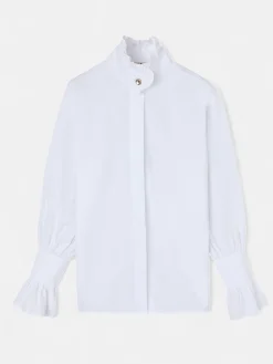 Silbon Camisas Y Blusas-Camisa detalle puño blanca Blanco