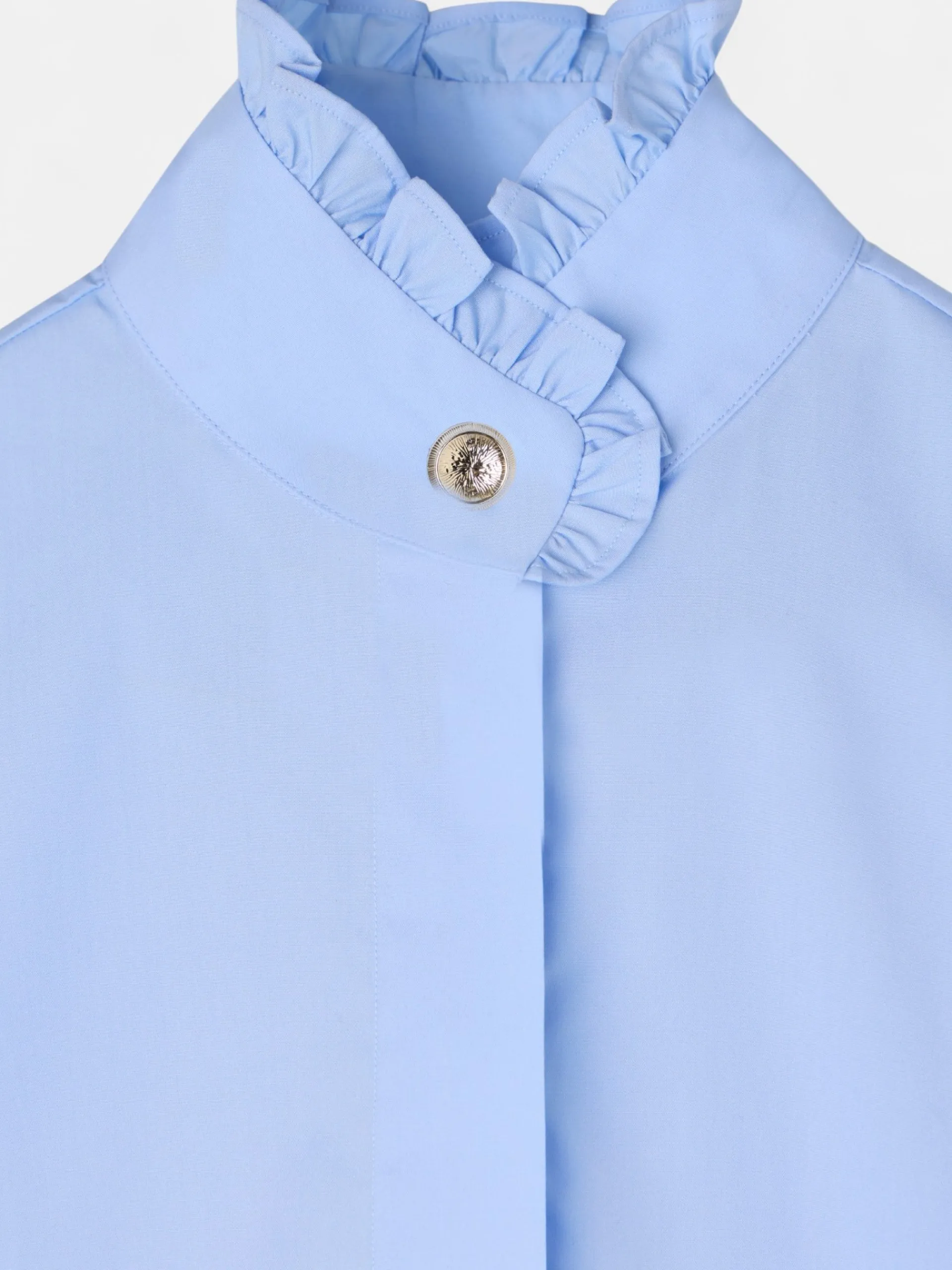 Silbon Camisas Y Blusas-Camisa detalle puño Celeste