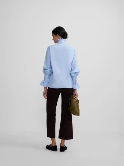 Silbon Camisas Y Blusas-Camisa detalle puño Celeste