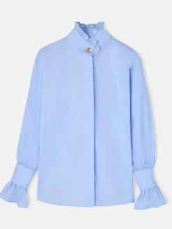 Silbon Camisas Y Blusas-Camisa detalle puño Celeste
