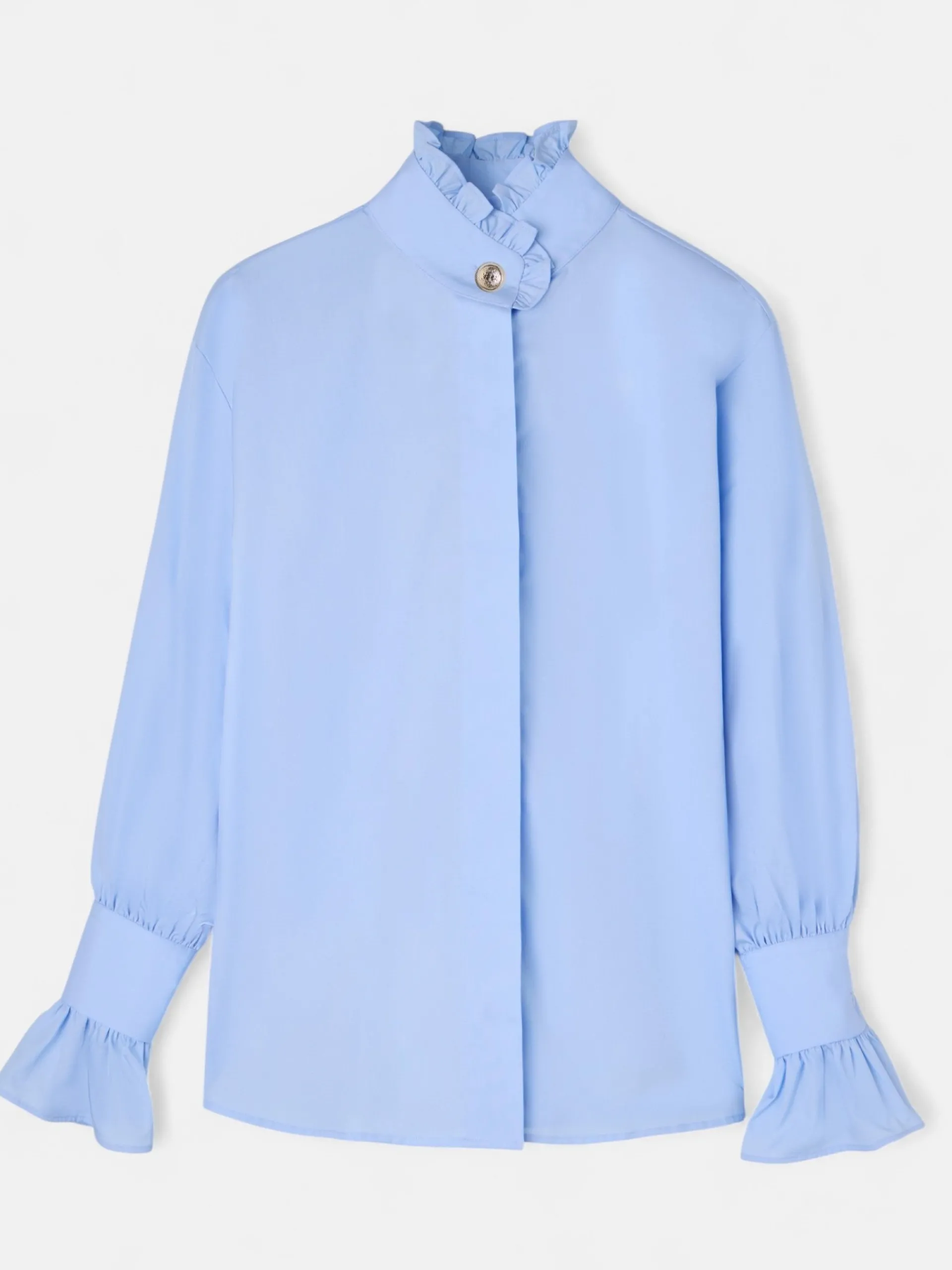 Silbon Camisas Y Blusas-Camisa detalle puño Celeste