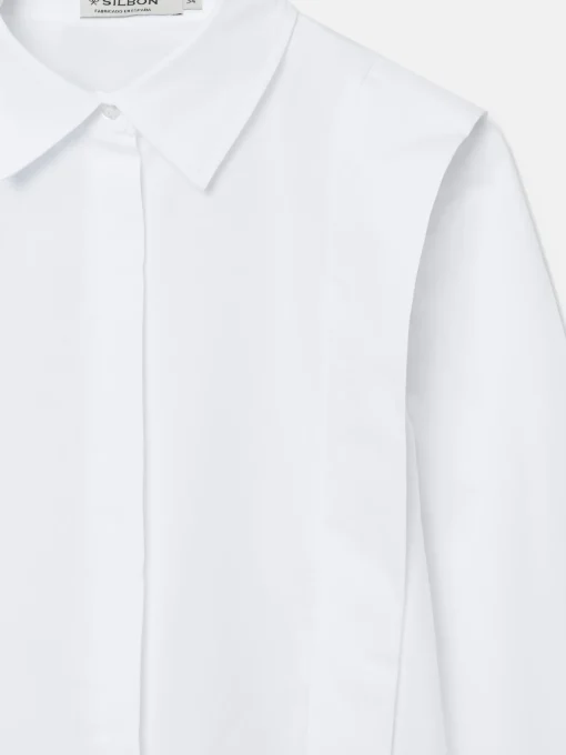 Silbon Camisas Y Blusas-Camisa estructurada blanca Blanco