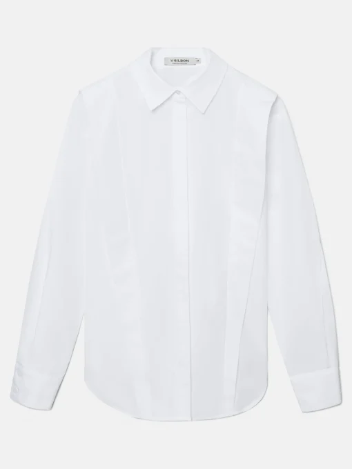 Silbon Camisas Y Blusas-Camisa estructurada blanca Blanco