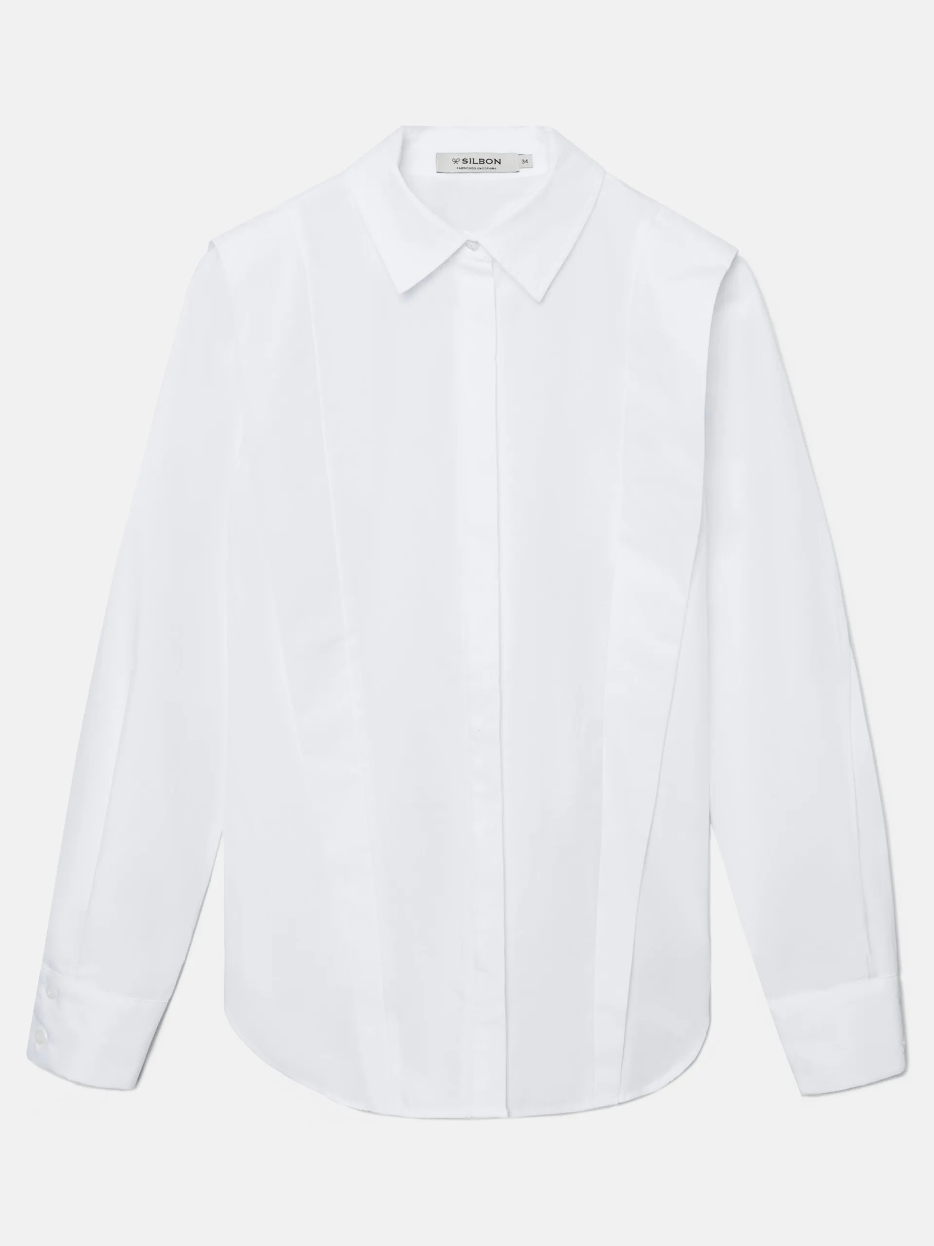 Silbon Camisas Y Blusas-Camisa estructurada blanca Blanco