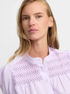 Silbon Camisas Y Blusas-Camisa fruncidos Malva