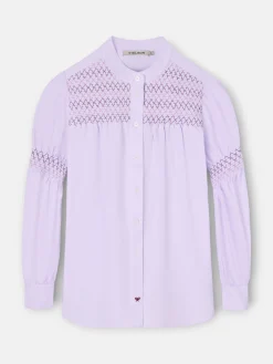 Silbon Camisas Y Blusas-Camisa fruncidos Malva