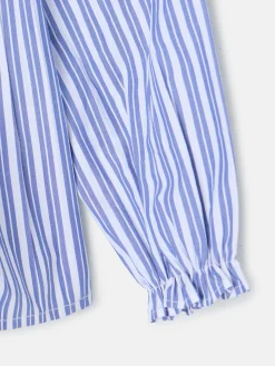 Silbon Camisas Y Blusas-Camisa girl fruncidos rayas y blanca Azul