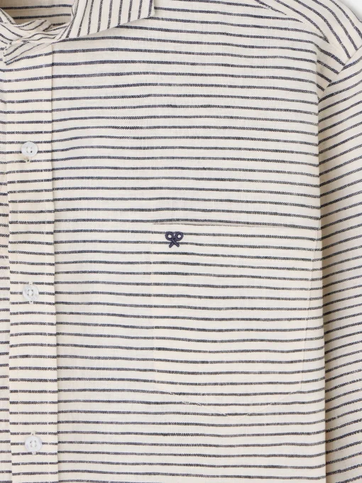 Silbon Smart Casual·Camisas Sport-Camisa sport bolsillo raya horizontal azul marino Azul marino