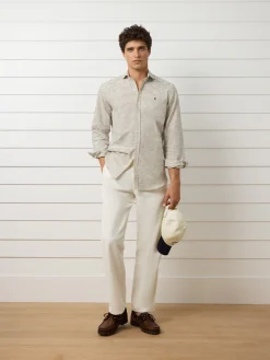 Silbon Smart Casual·Camisas Sport-Camisa sport bolsillo raya horizontal azul marino Azul marino