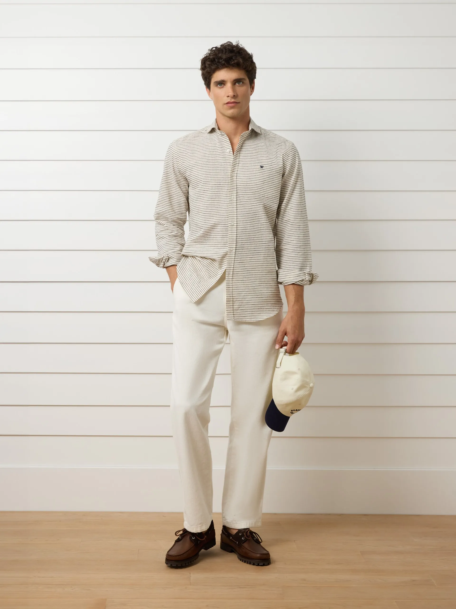 Silbon Smart Casual·Camisas Sport-Camisa sport bolsillo raya horizontal azul marino Azul marino