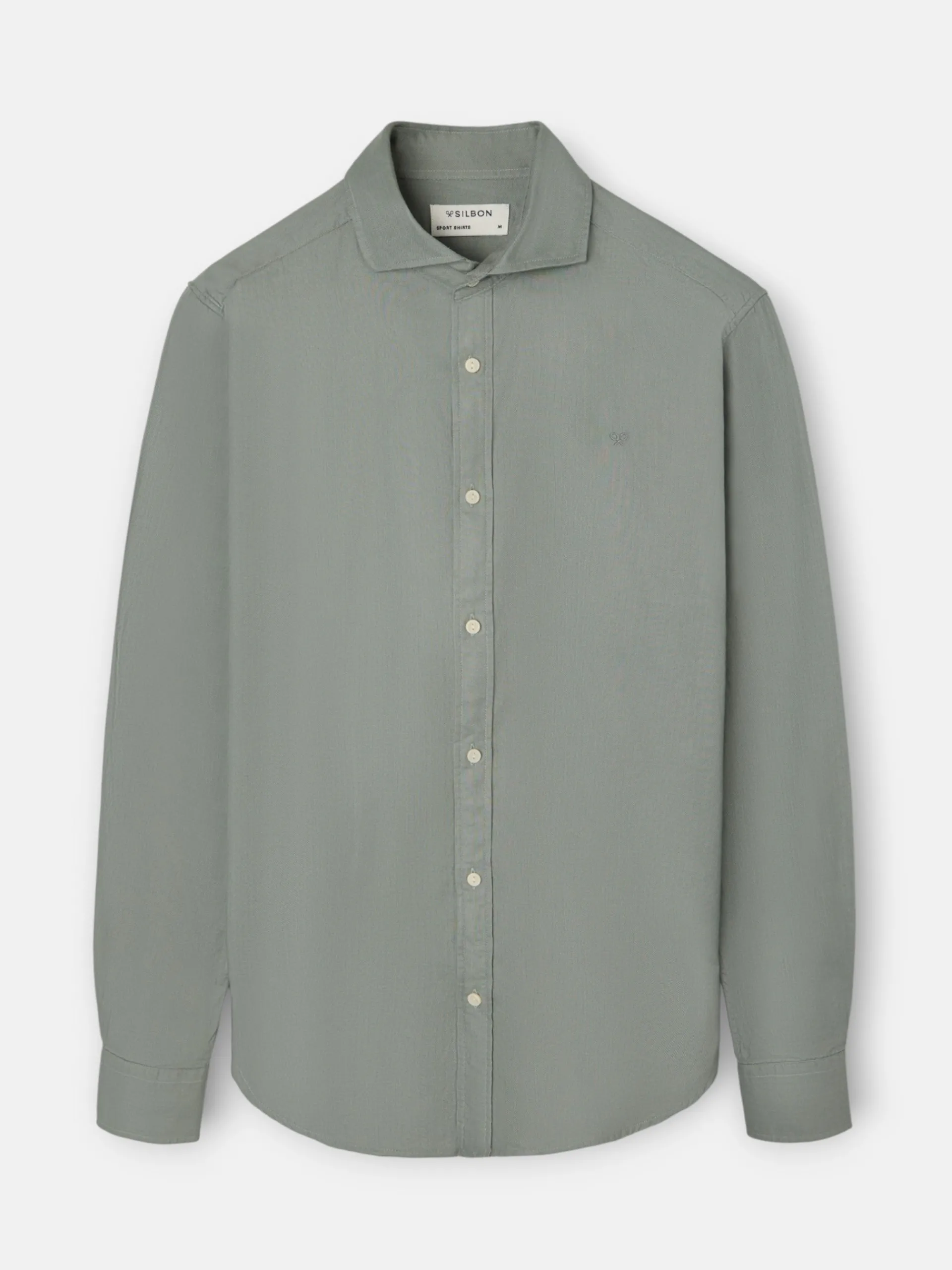 Silbon Smart Casual·Camisas Sport-Camisa sport estructura espiga verde claro Verde claro
