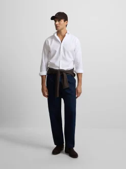 Silbon Smart Casual·Camisas Sport-Camisa sport estructura espiga Blanco