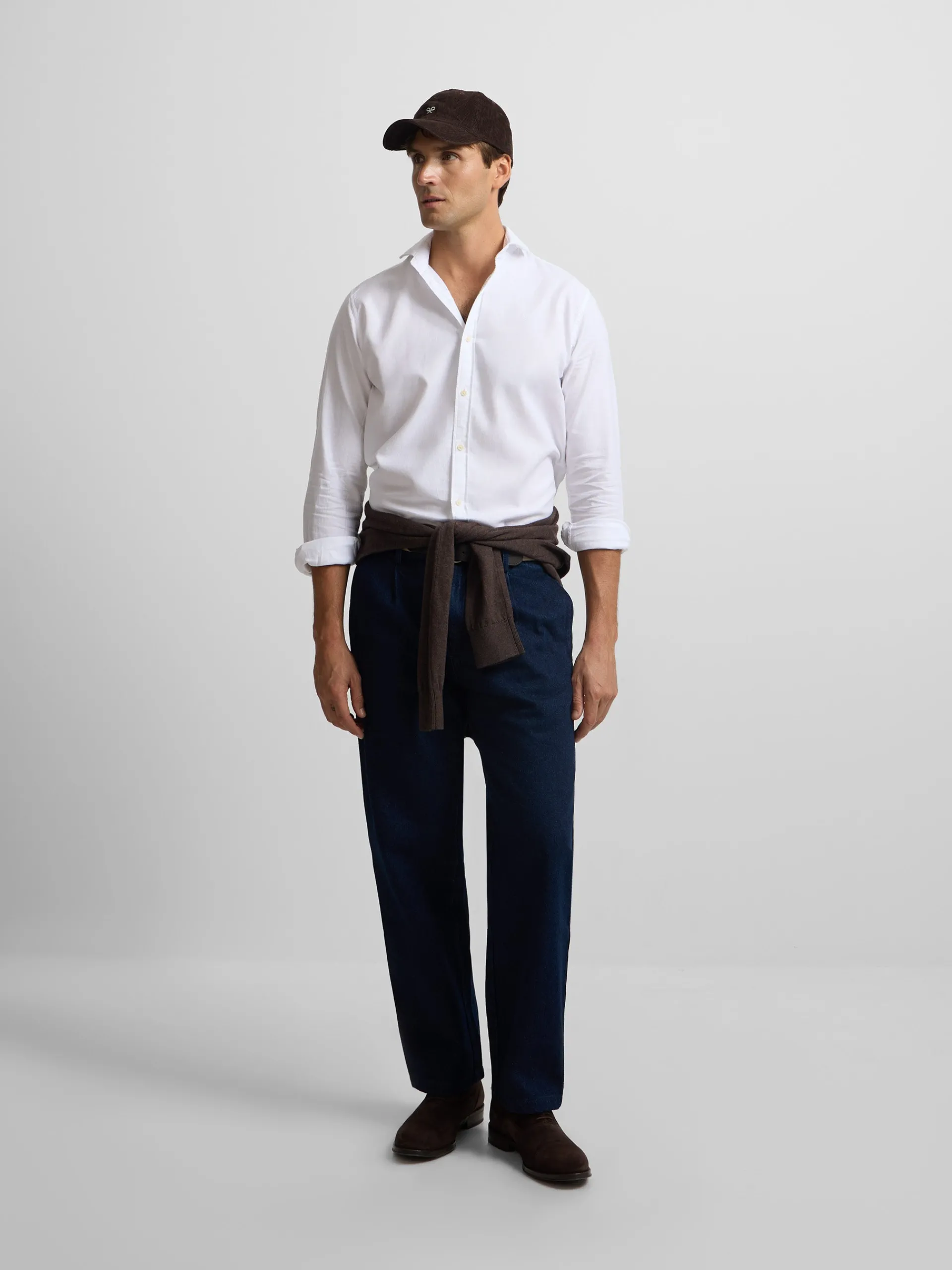 Silbon Smart Casual·Camisas Sport-Camisa sport estructura espiga Blanco