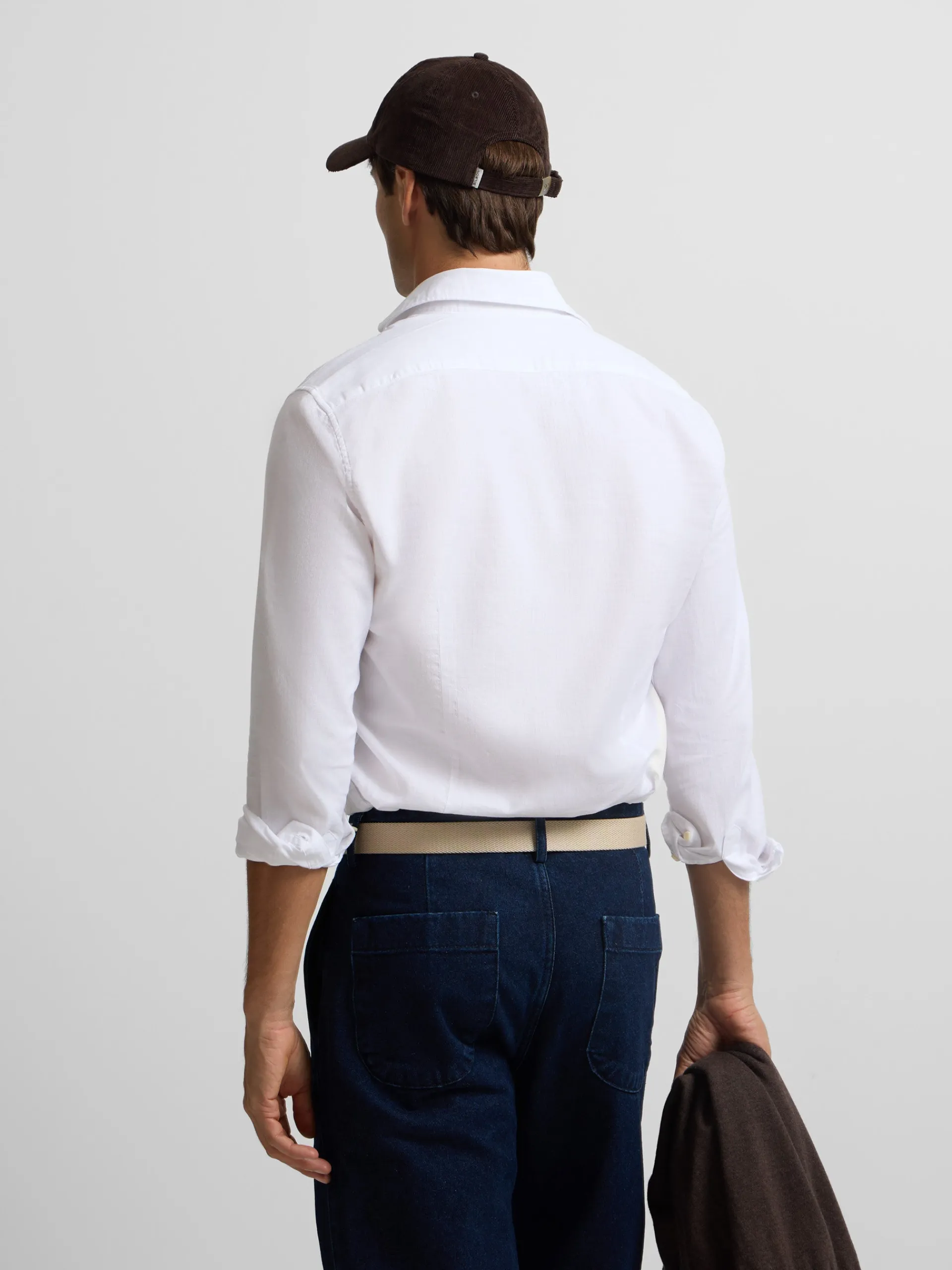 Silbon Smart Casual·Camisas Sport-Camisa sport estructura espiga Blanco