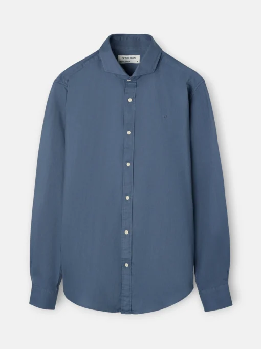 Silbon Smart Casual·Camisas Sport-Camisa sport estructura espiga azul indigo Azul indigo