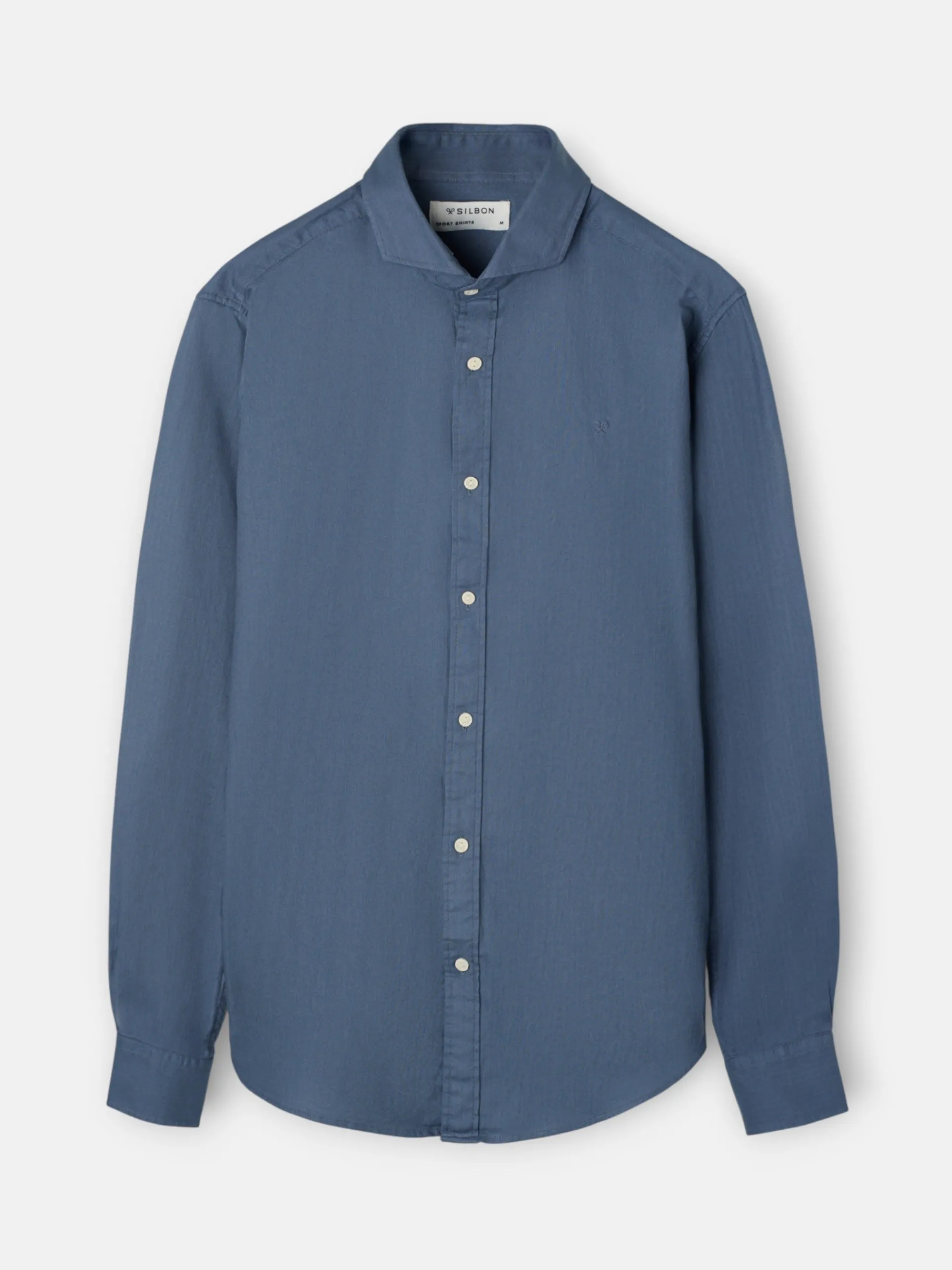 Silbon Smart Casual·Camisas Sport-Camisa sport estructura espiga azul indigo Azul indigo