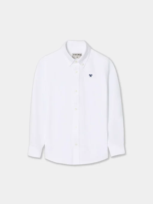 Silbon Camisas Y Poleras-Camisa sport kids clasica oxford blanca Blanco