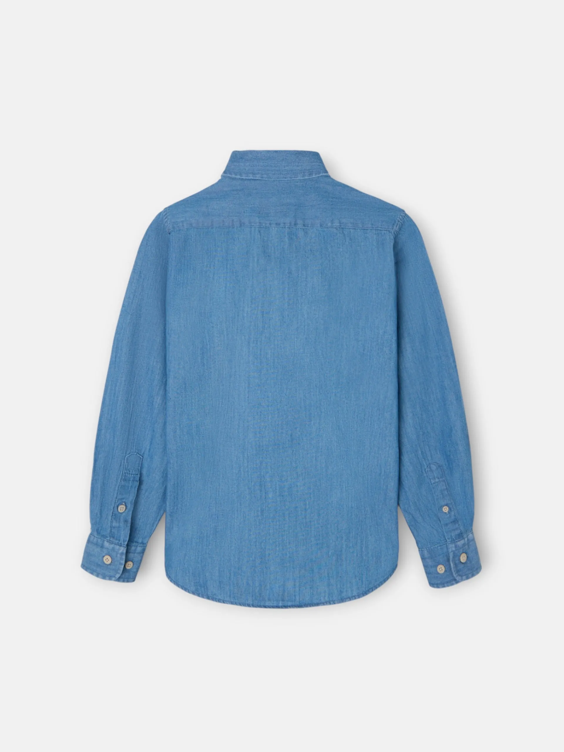 Silbon Camisas Y Poleras-Camisa sport kids clasica denim azul claro Azul claro