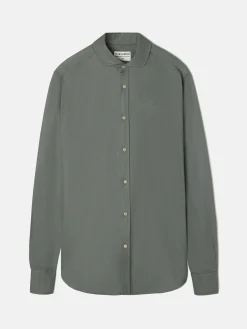Silbon Smart Casual·Camisas Sport-Camisa sport miniestructura verde oscuro Verde oscuro
