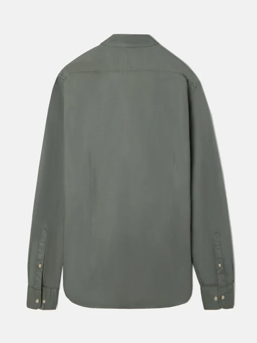 Silbon Smart Casual·Camisas Sport-Camisa sport miniestructura verde oscuro Verde oscuro