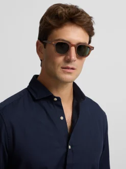 Silbon Smart Casual·Camisas Sport-Camisa sport miniestructura azul marino Azul&nbsp;marino