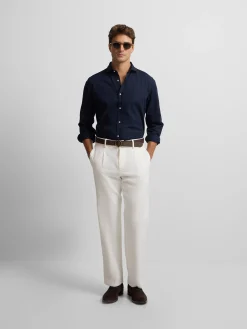 Silbon Smart Casual·Camisas Sport-Camisa sport miniestructura azul marino Azul&nbsp;marino