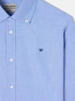 Silbon Smart Casual·Camisas Sport-Camisa sport oxford azul medio Azul medio