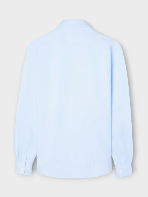 Silbon Smart Casual·Camisas Sport-Camisa sport oxford celeste raya fina Blanca