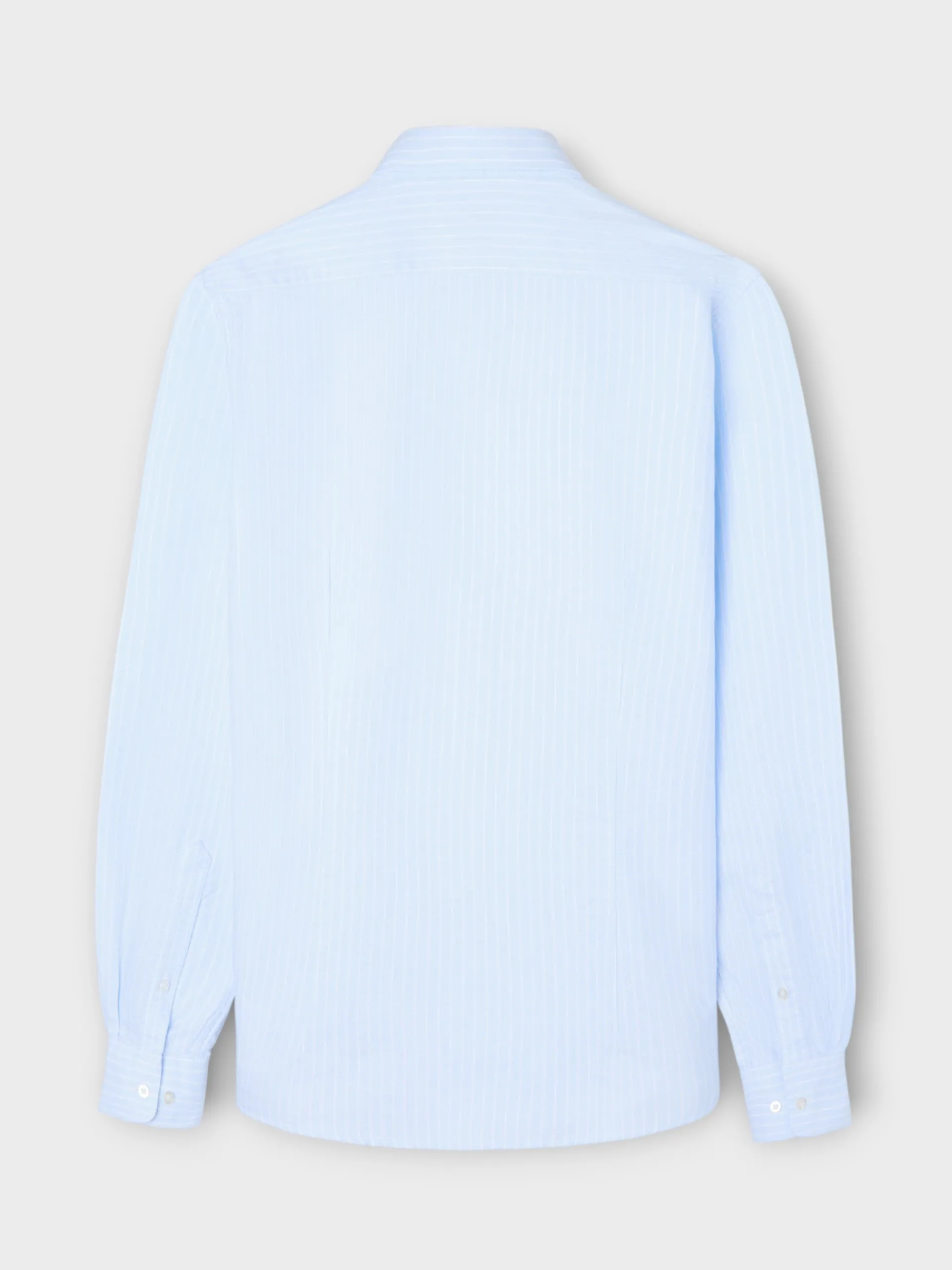 Silbon Smart Casual·Camisas Sport-Camisa sport oxford celeste raya fina Blanca