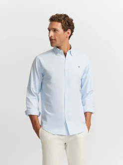 Silbon Smart Casual·Camisas Sport-Camisa sport oxford Celeste