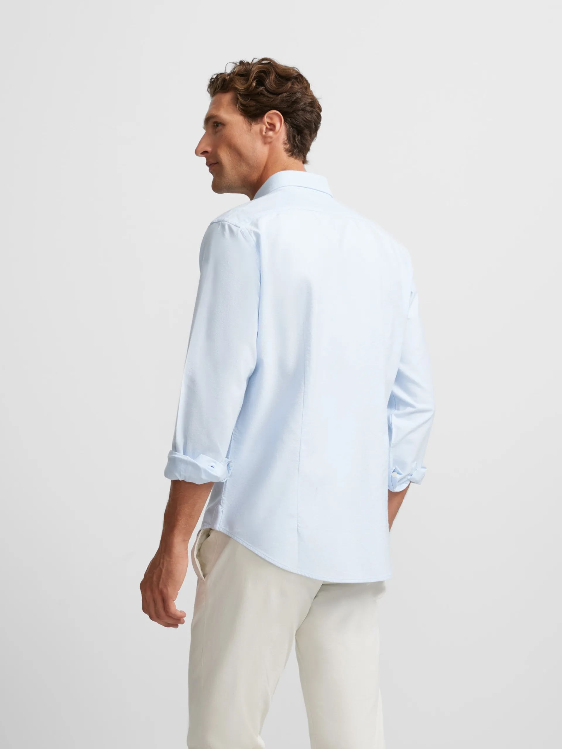 Silbon Smart Casual·Camisas Sport-Camisa sport oxford Celeste